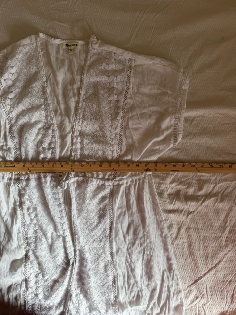 Miken White Swim Cover-Up - Picture 7 of 8